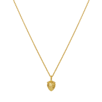 Maanesten - Maroon Heart Necklace - 2841a