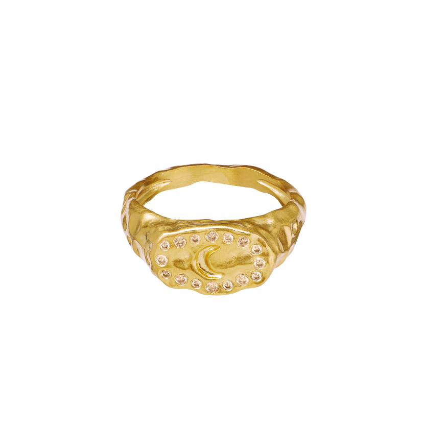 Maanesten - Hayali Ring 4838a - 18 Ct Gold Plated 925 Sterling Silver