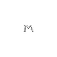 M Alphabet Single Earring
