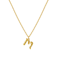 M Alphabet Necklace