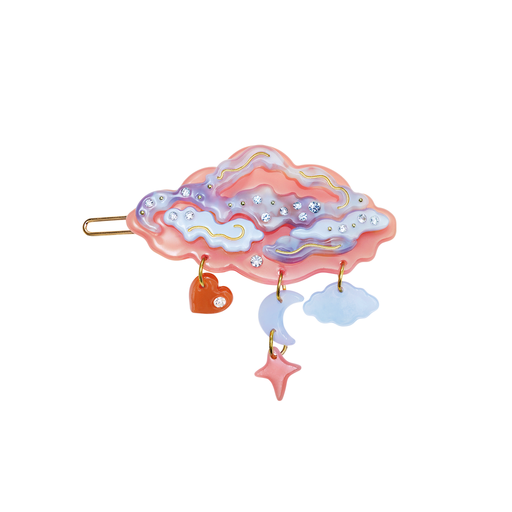 Stargaze Hair Clip Flamingo Pink