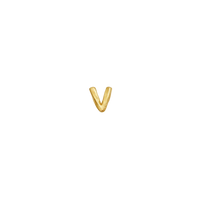V Alphabet Single Earring