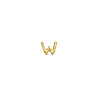 W Alphabet Single Earring
