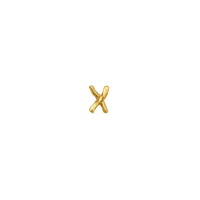 X Alphabet Single Earring