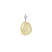 Yellow Calcite Fire Pendant